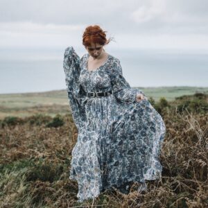 Blue Pattern Dress