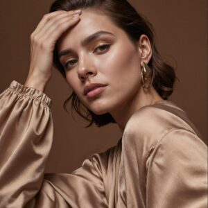 Brown Silk Blouse