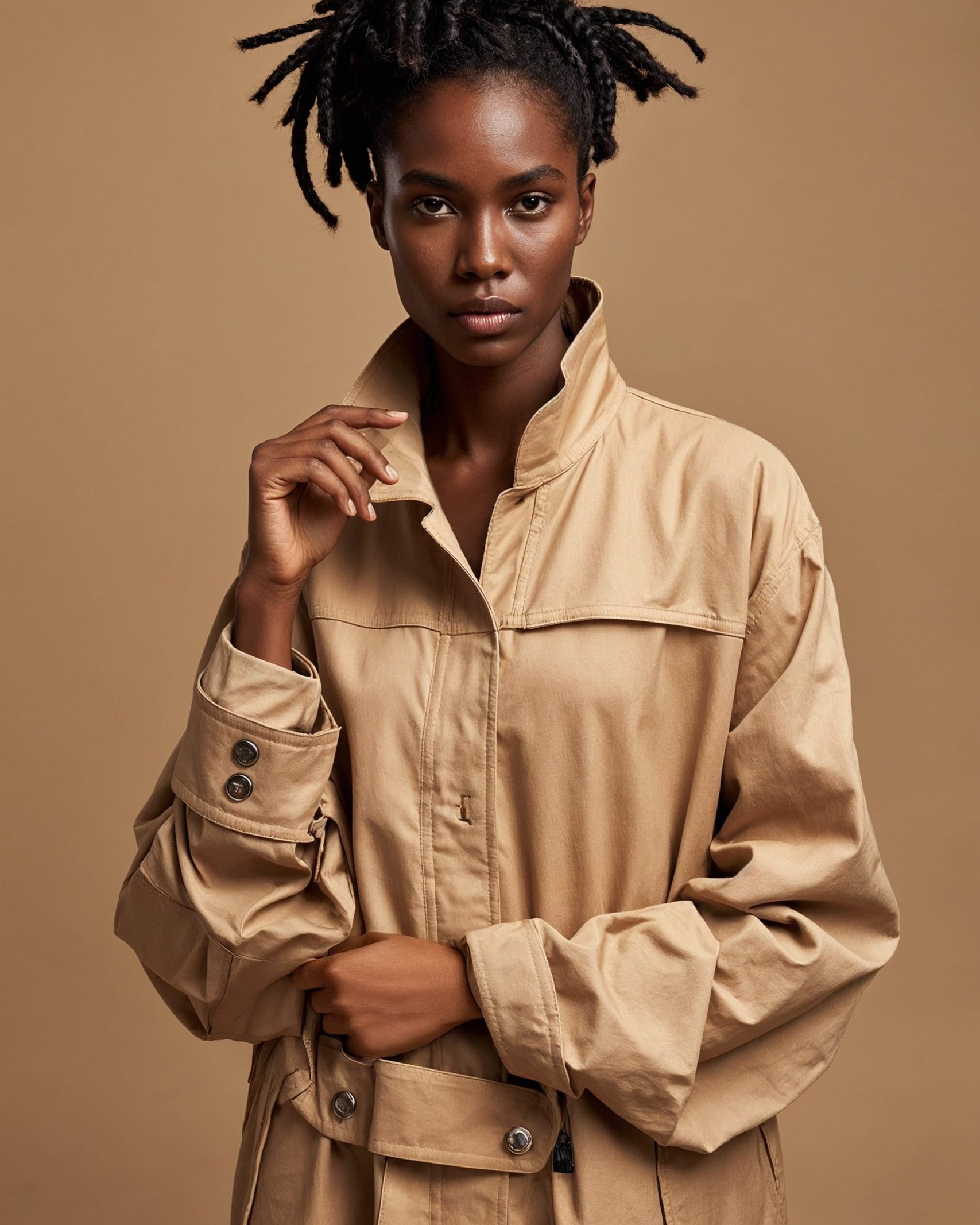 Brown Silk Blouse