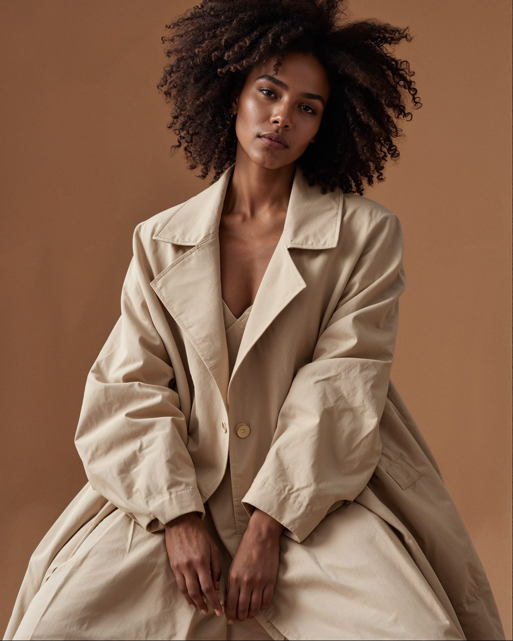 Beige Trench Coat
