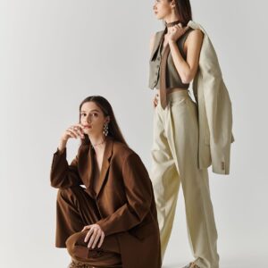 Brown Oversized Suit