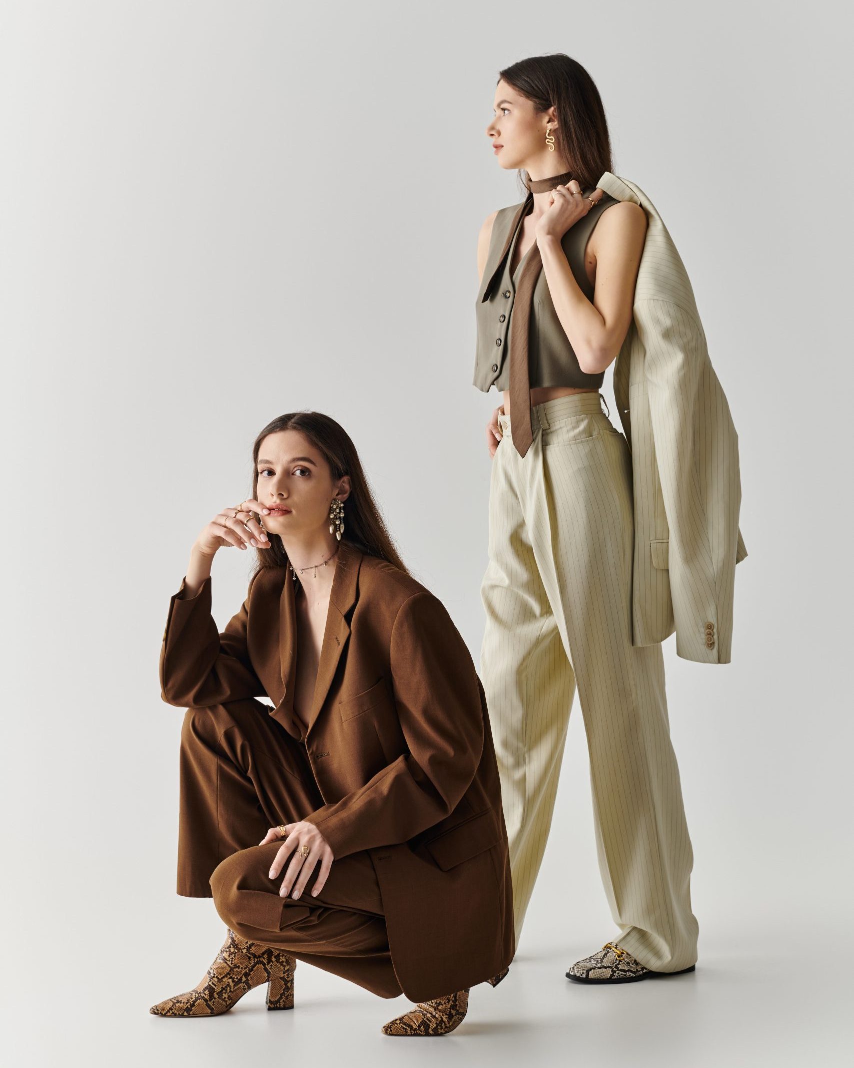 Beige Suit Trousers