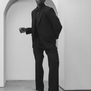 Black Cotton Blazer