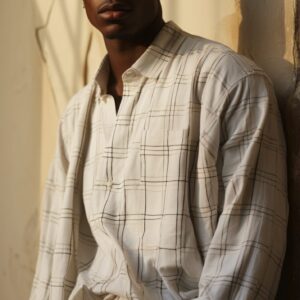 White Plaid Shirt