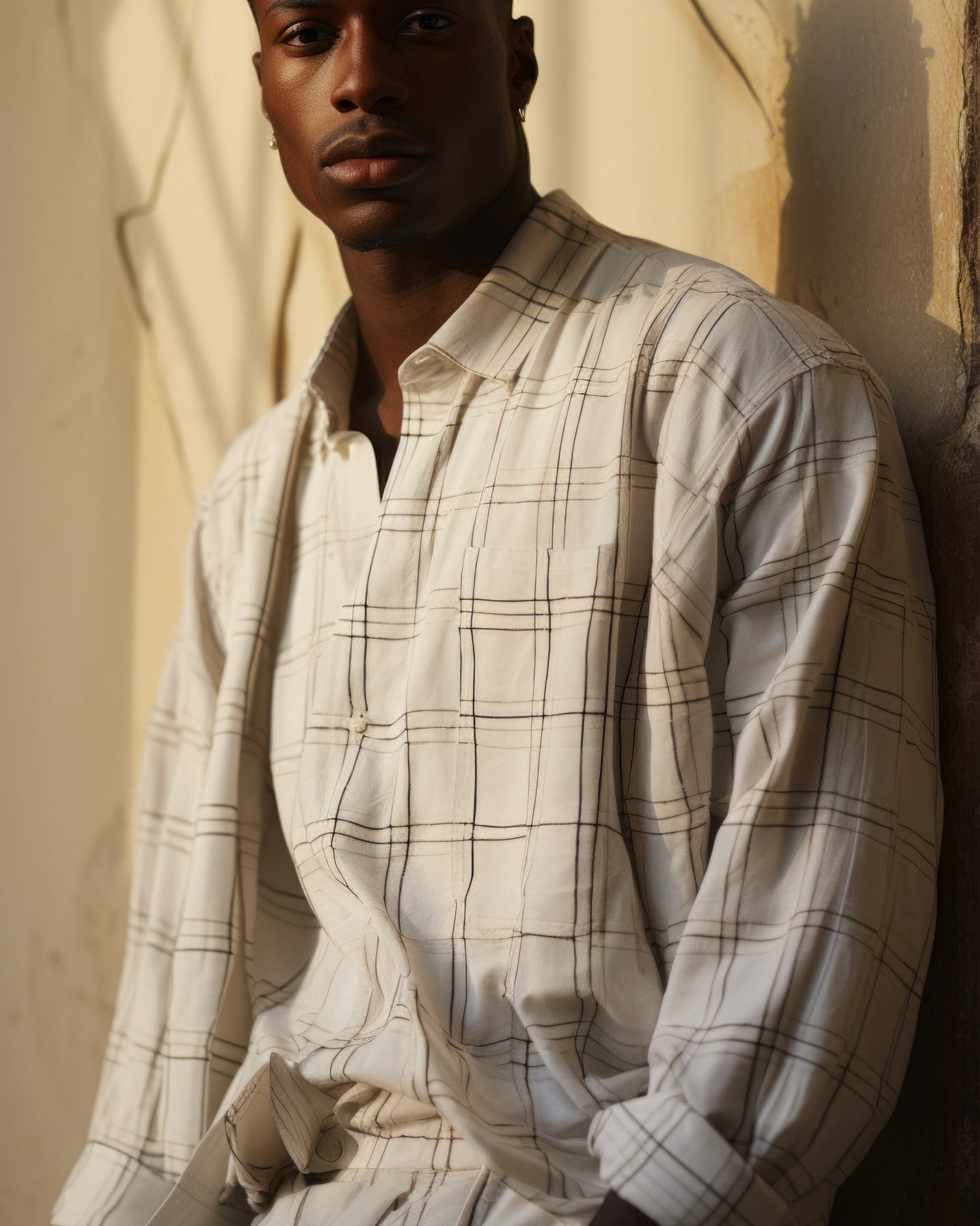 White Plaid Shirt