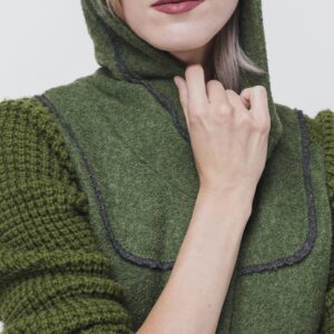 Green Fleece Top
