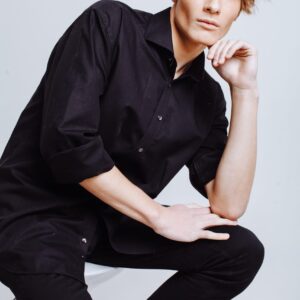 Black Cotton Shirt