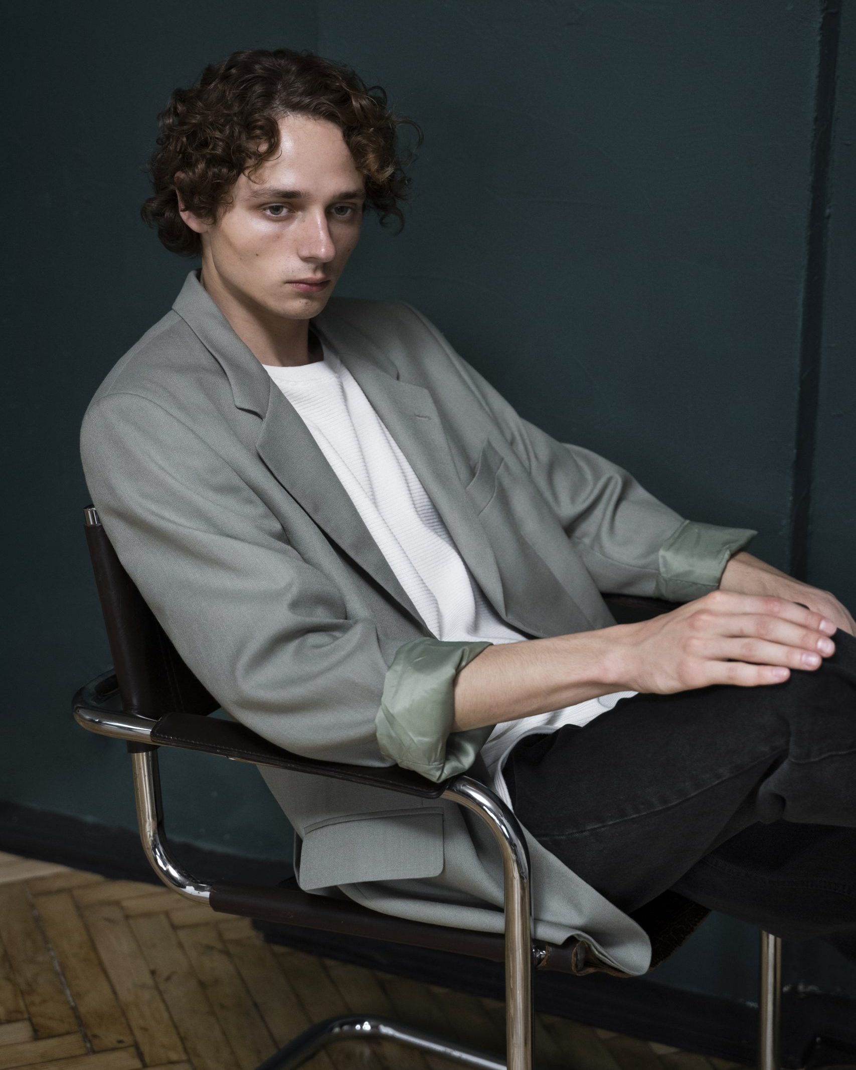 Gray Relaxed Blazer